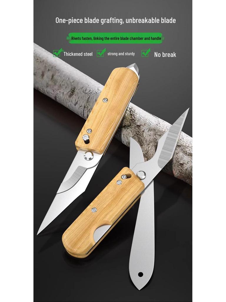 Baolian Multifunctional Grafting Knife for Tree Cuttings and Seedlings with Budding Scissors