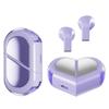 Deformation Design Heart Wireless Earbuds Mini Size Rotatable Earphones  For Small Ears