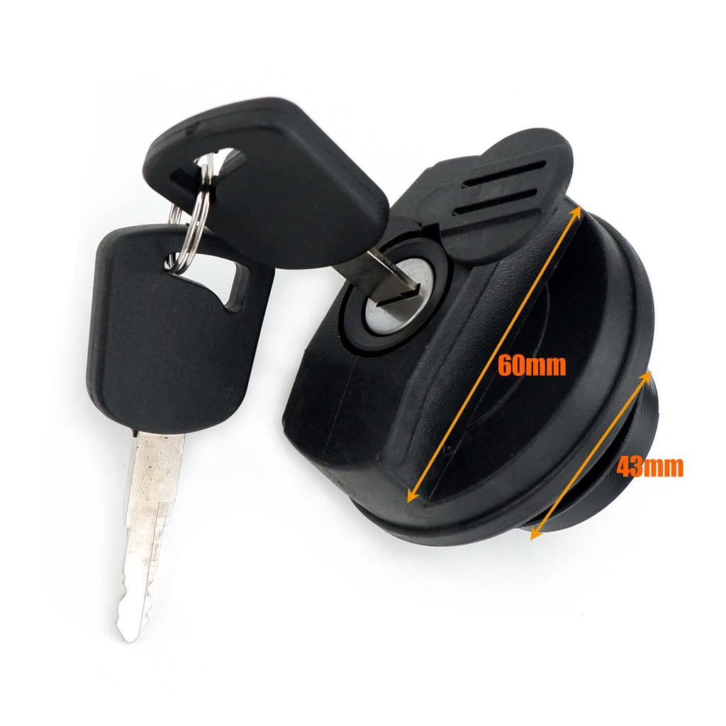 Lockable Fuel Cap Lock Lid Black with 2 keys for Fuel Diesel Tank For Car Truck Camper Caravan