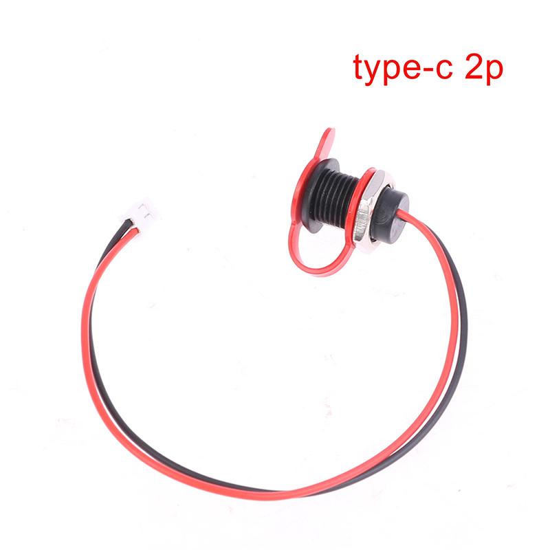 Usb-C Connector Type-C To Ph 2.0 With Nut Locking Plate Female Usb Socket