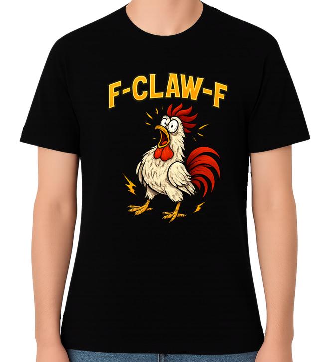 F-Claw-F T-Shirt Angry Rooster Cartoon Unisex Gift Funny Chicken Tee S разноцветный