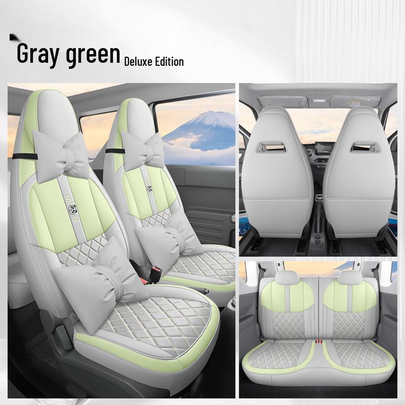 Panda MINI Universal Breathable Car Seat Cover – Cute, Wear-Resistant, Perforated, Four-Season Compatible