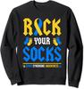 Rock Your Socks World Down Syndrome Awareness Unisex Crewneck Sweatshirt