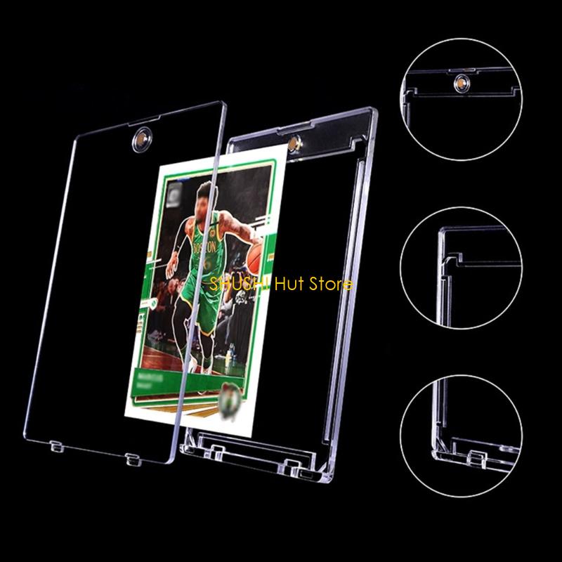 Secured Trading Card Display Transparency Modular Dustproof Protections For Valuable Collections D57B
