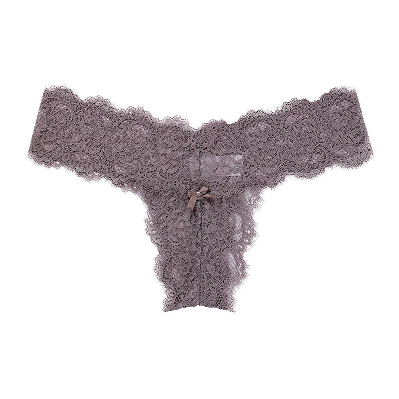 Sexy Lace Thong Women's  Knickers Low Waist Sports Women's Lingerie Pure Cotton Crotch Underwear Panties