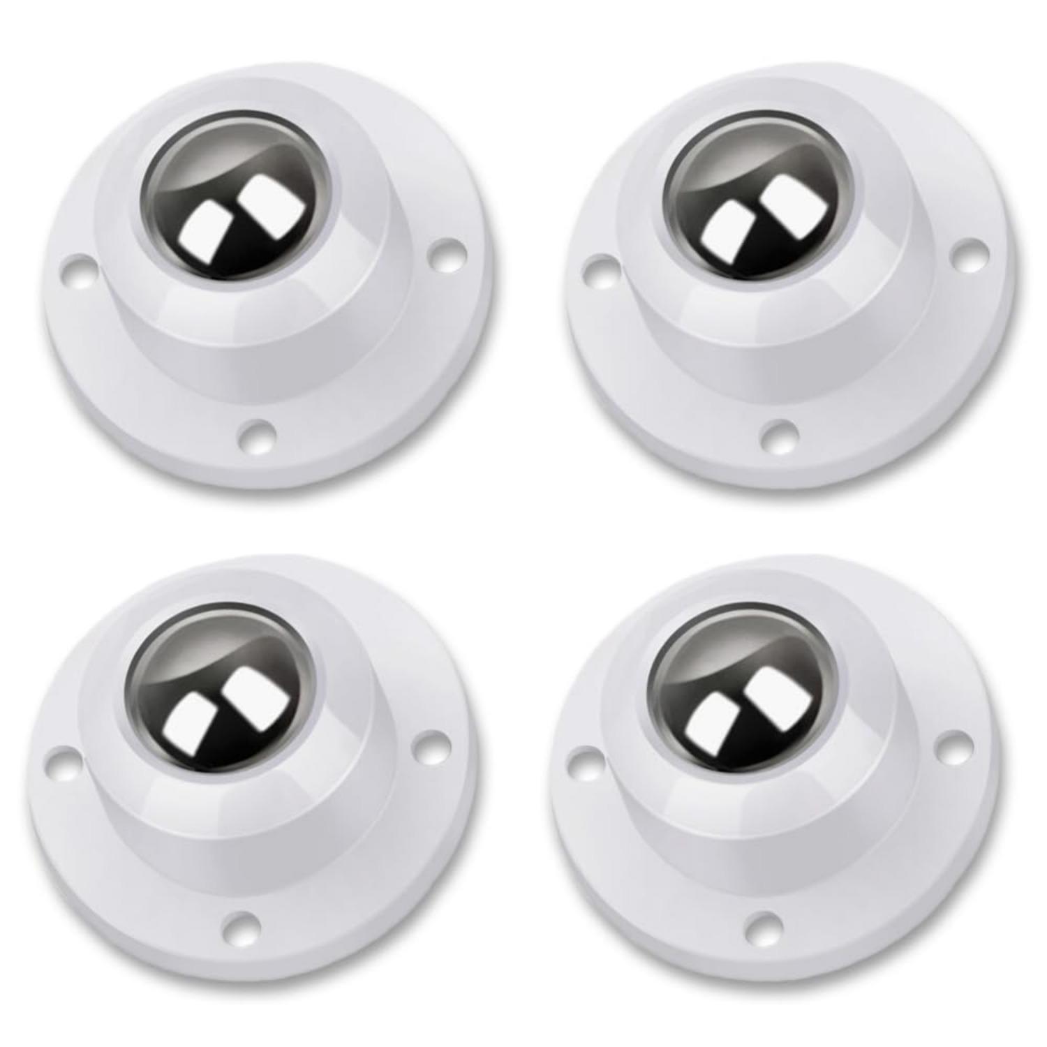 

Self Adhesive Caster Wheels for Furniture,Storage Box,Trash Can,PC Stainless Steel Universal Pulley 360 Degree Rotating Adhesive Caster Wheels 4.0