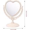 Vintage Rotation Table Mirror, Freestanding Tabletop Makeup Mirror, 360° Double Sided Vanity Tabletop Makeup Mirror for Girl Women Bathroom Bedroom