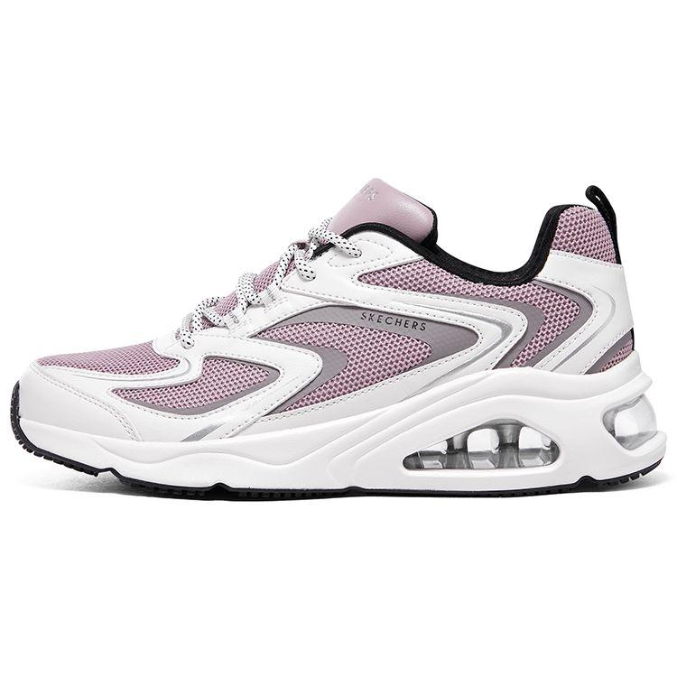 Skechers Uno Street Mesh Synthetic Leather Comfortable Versatile Mid-Top Casual Shoes Women sneakers Pink White 177424-WLV 36