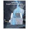 A74E-Photovoltaic IP65 Waterproof Solar PV Combiner Box 2 In 1 Output DC600V Fuse MCB SPD With Ground Wire Protection