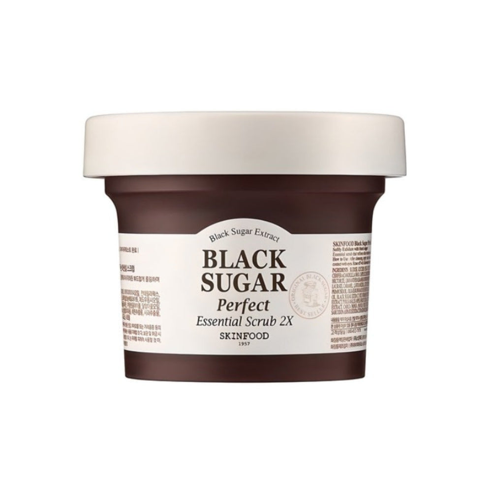 SKINFOOD Black Sugar Perfect Essential Scrub Wash Off Pack 2X 210g*1Pc/2Pcs/4Pcs