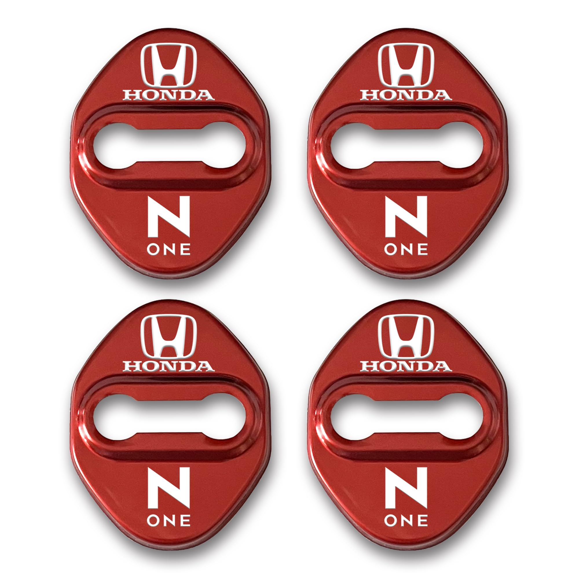 

[JLMFC] Для автомобилей N-ONE, Логотип NONE в комплекте, Накладка на дверной фиксатор, Накладка на дверной замок, Наклейка красный