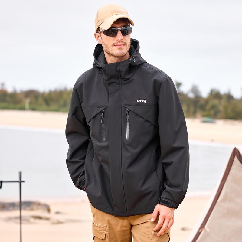 Jeep Unisex Windproof Rainproof Outdoor Jacket