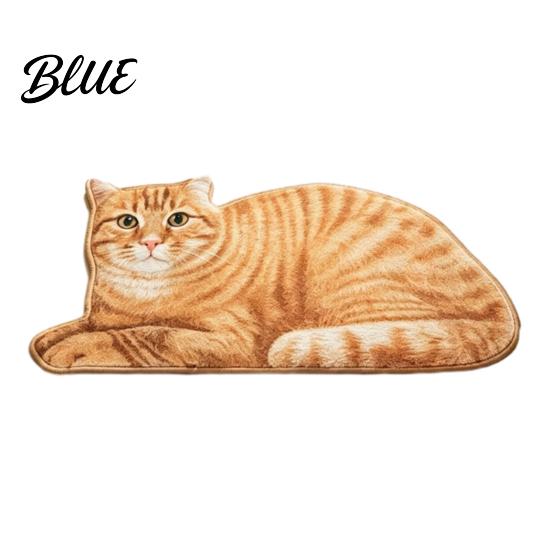Non-slip Floor Mat Cute Cat Bathroom Rug Anti-Slip Absorbent Bath Washable Plush Door