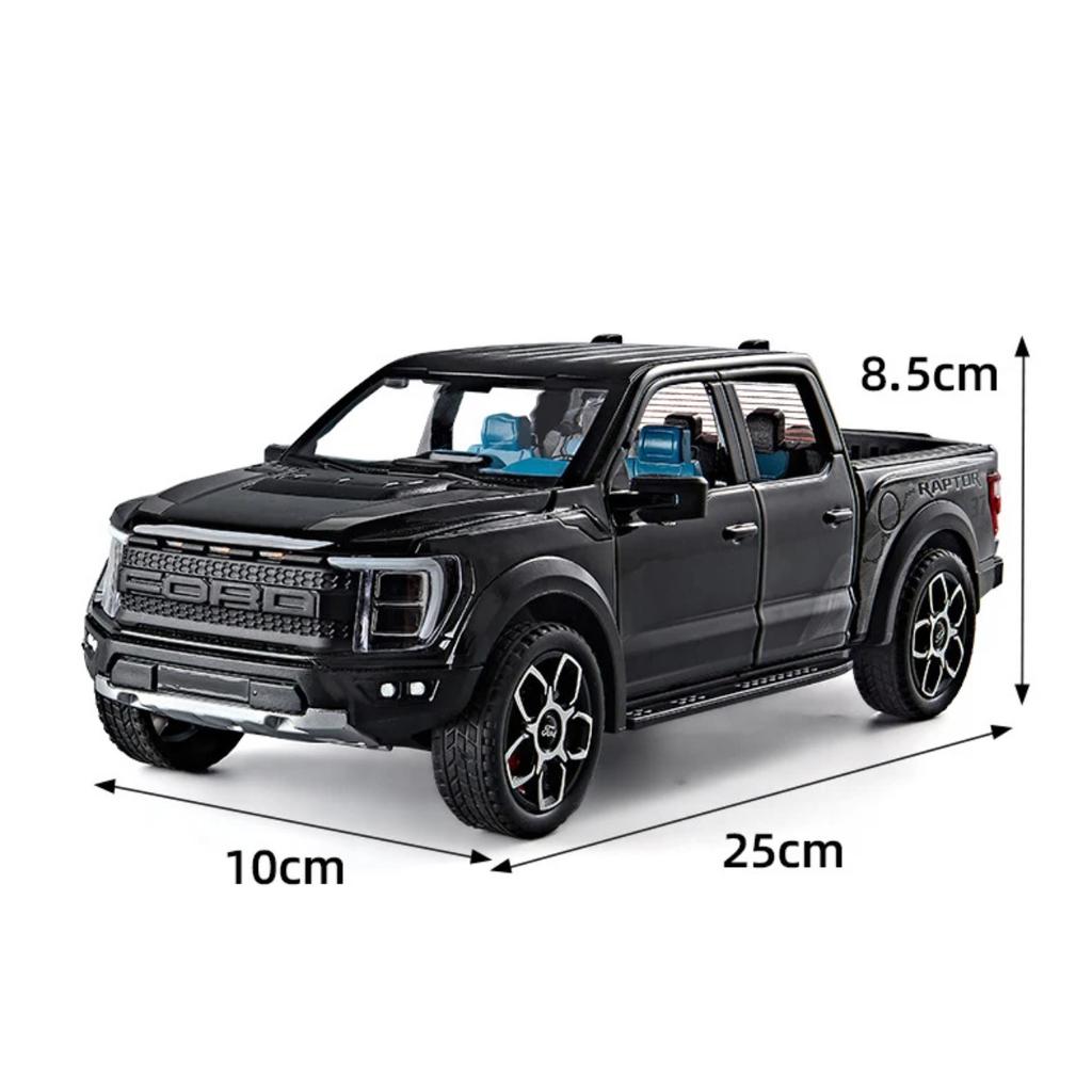1/20 Ford F150 Raptor Picku Truck Alloy Model Car Toy Diecasts Metal Casting Sound and Light Car Toys for Children Vehicle