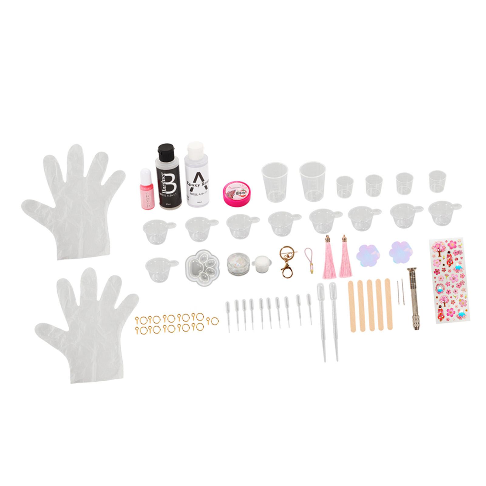 

Набір для виготовлення прикрас з епоксидної смоли Форма Дизайн Котяча лапка Сакура Мірний стаканчик Наклейка Ручний дриль Набір форм для епоксидної смоли