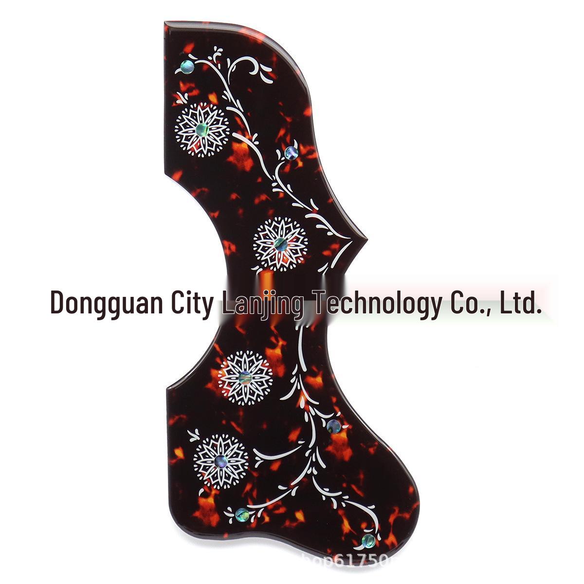

EJ200 Carved Shell Inlaid Pickguard: Scratch-Resistant Protective Panel for Gibson Guitars
