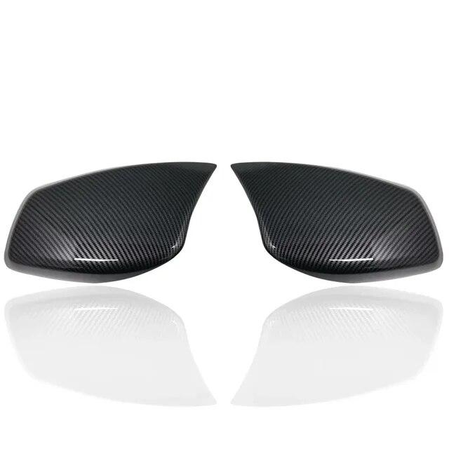 Rearview Mirror Cover Cap Carbon Fiber / Black for BMW 5 Series E60 E61 E63 E64 2004-2008 520i 525i 528i 528xi 530i