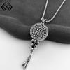 Men's Punk Gothic Key Pendant Necklace - Quirky Niche Design, Dark Style, Heavy Industry Influence