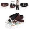 Womens Pu Leather Belt With Alloy Buckle For Casual Office Wear