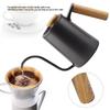 600 ml Mode Handtag i Rostfritt Stål Drip Kaffekanna Svanhals Pip Vattenkokare;Svart: