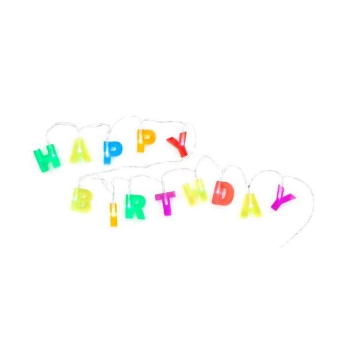 Kikkerland feston Happy Birthday led 10W 122 cm