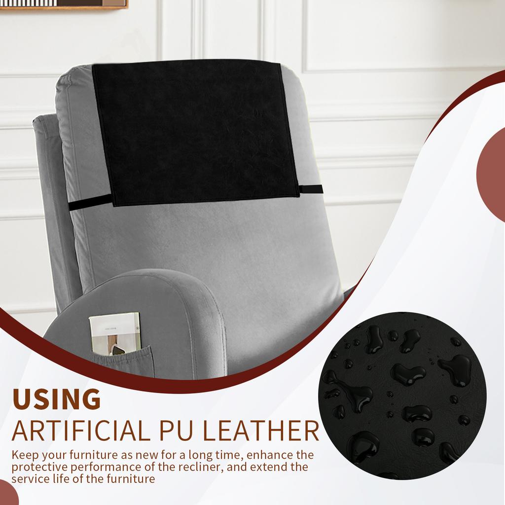 מגן משענת ראש לכיסא נדנדה דמוי עור כיסוי למשענת ראש לספת נדנדה עמיד למים מגן ספה ספה מפני שריטות חתולים