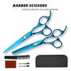 Stainless Steel Professional Barber Hairdressing Scissors Set - Straight, Thinning & Chopping Blades