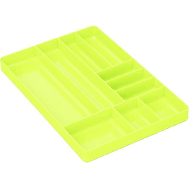 10 Compartment Drawer Organizer: Heavy Duty Stackable Tray for Garage Tool Organ