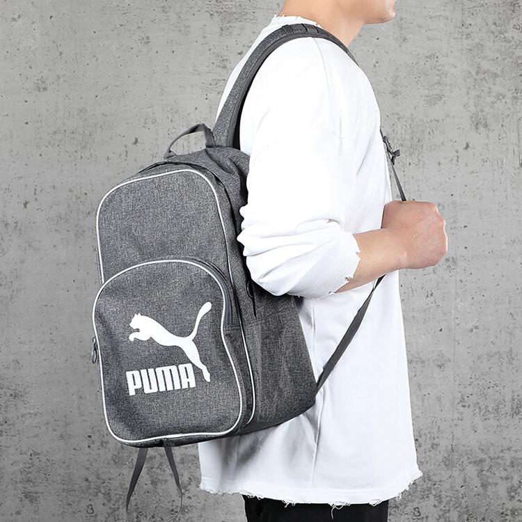 New PUMA Fabric Backpack Regular Lime Gray 076652-02