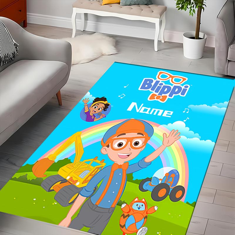 Custom personalization Blippi Area Rug - Perfect For Kitchen, Bathroom,Laundry Room Decor Large Size Available,Gift All Seasons
