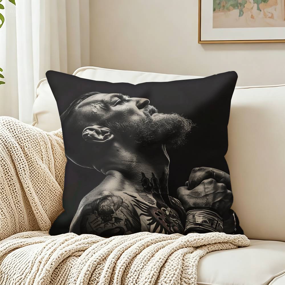 Cool CConor MMcGregor Customizable Square Cushion Cover Double Sided Print Pillow Case