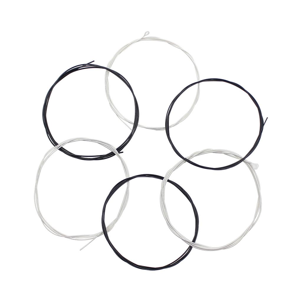 6pcs set (.028 .043) Classical Guitar Strings Nylon Two Colors Normal Tension