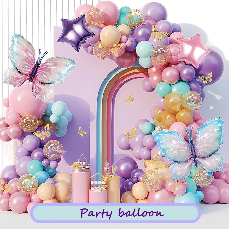 Elegantní sada balónové brány pro události - Kompletní balónová řetězová dekorace pro slavnostní zahájení a narozeninové oslavy Svatba