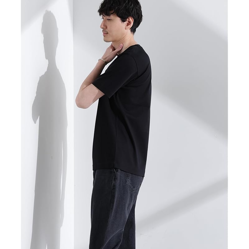 [Nano Universe] anti-smell crew neck T-shirt short sleeve men's S 010 black 672-5124202