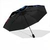 1pc Supernatural Symbols YinYang Automatic Folding Umbrella - Design, Durable Iron Frame for Travel, Outdoor, Beach Fashion Accessory A0920005