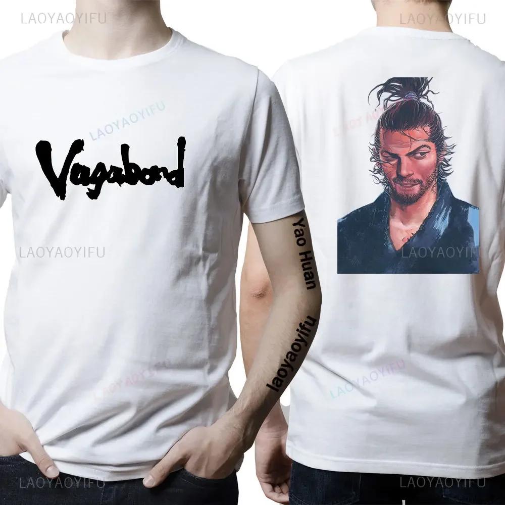 Anime Musashi Miyamoto Vagabond Manga T-shirts Accessoires Mannen Vrouwen Ronde Hals Takezou Shinmen T-shirt Kleding