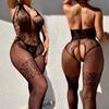 Trend Sexy Open Crotch Bodystockings Women Sexy Lingerie Sheer Fishnet Bodysuit Lace Underwear Erotic Outfits Crotchless Tights