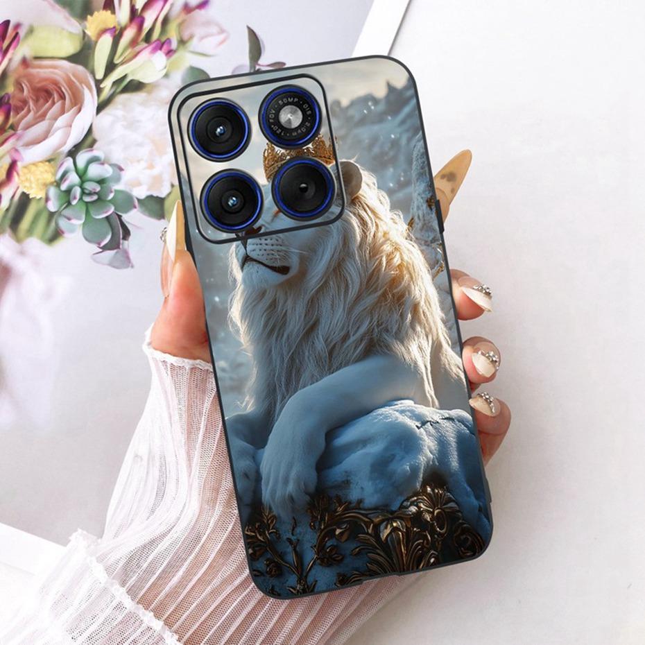 Fashion Cool Case For Motorola Edge 70 / Moto X70 Air 5G Soft Black Silicone TPU Back Cover For Motorola Edge70 Phone Cases