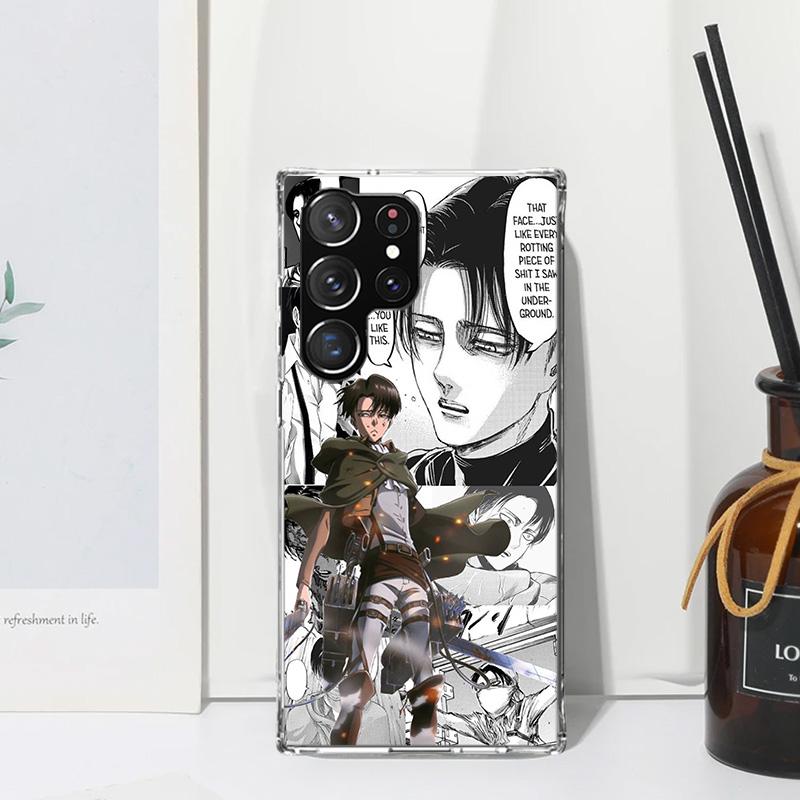 Attack-Titan Anime Phone Case For Samsung Galaxy S26 S25 Edge S24 FE S23 S22 Ultra S21 Plus S20 + Art Fundas Back Cover Galaxy S