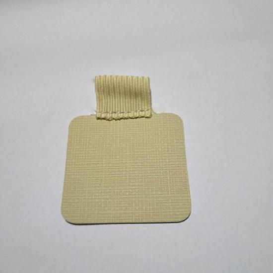 PU Leather Pen Holder Clip Adhesive Pencil Elastic Loop for Book Notebook 1X^ square beige