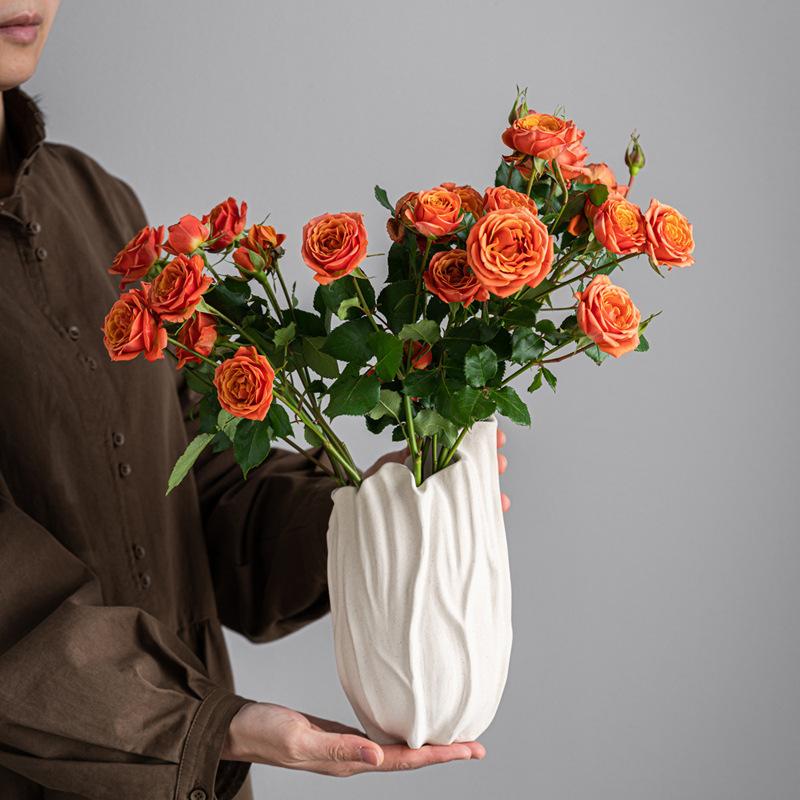 Xiaohongshu Keramisk Vas Kreativ Specialformad Blomsterarrangemang Prydnad Hem Skrivbordsdekoration Hantverk