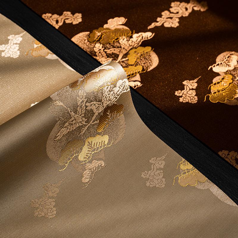 Chinese Tea Mat Cloud Pine Brocade Tea Table Cloth Cotton Linen Tea Ceremony Accessories