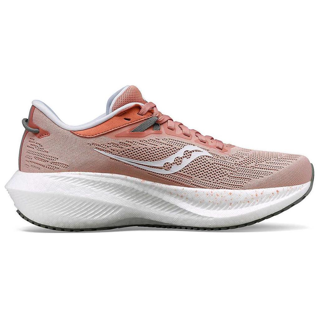 SAUCONY Triumph 21 Comfortable Durable Breathable Low-Top Running Shoes Women Sneaker Pink White S10882-130