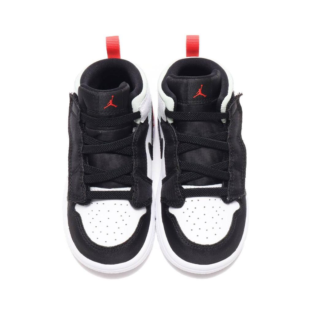 Jordan 1 Mid Alt White Black Red Spruce TD AR6352-100