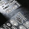 FOR TOYOTA TRO GR Multi Scene Waterproof Reflective Scratch Cover Stickers Fit Auto Motorcycle Helmet Refrigerator Water Cup
