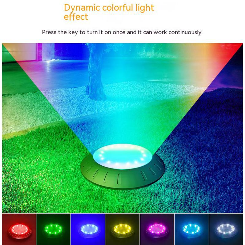 16led Solar Buried Lamp Outdoor Ip65 Waterproof Ground Light For Garden Yard Lawn Pathway Decoration