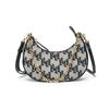 New ELLE Fabric Shoulder Bag Women's Black/Brown/Light Blue E22F1422462