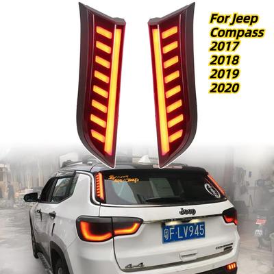 Car Accessories Led Rear Lamp for Jeep Compass 2017 2018 2019 2020 Reflector Brake DRL Pillar Light Reserve Light Fog Tail Light