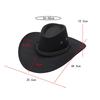Cowboyhut Dekoration Breiter Rand Kostüm Kleidung Zubehör Cosplay Sommer Foto Requisiten Sonnenhut für Erwachsene Unisex Angeln Wandern