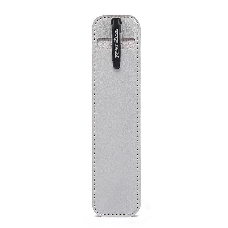 Leather Pen Case - Solid Color Fountain Pen Cover, Soft Microfiber Storage for Student Stationery